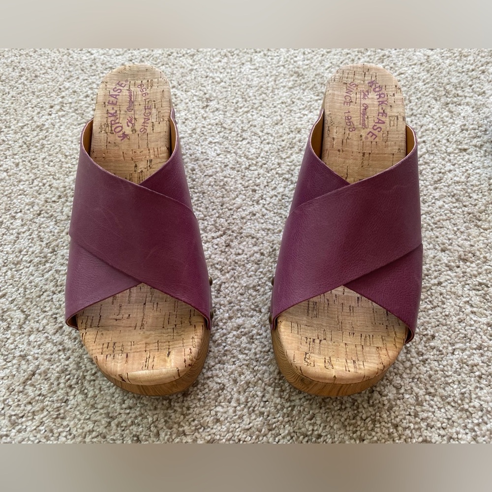 Kork-Ease Sandal Chunky Platform Boho "Tatum" Lavender Purple, Sz 6